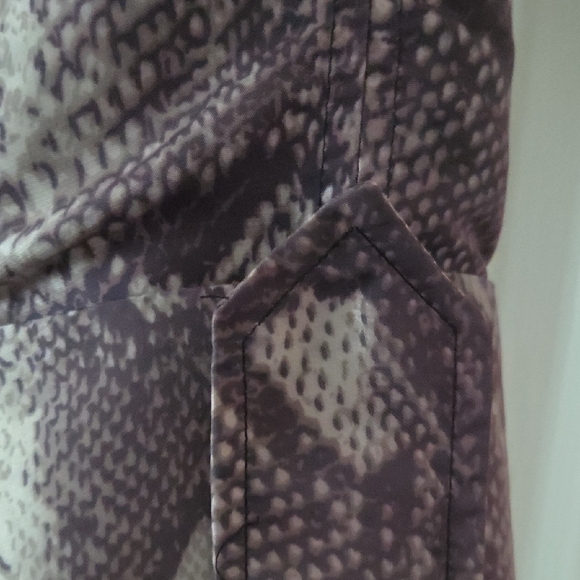 INC International Concepts Snake Print Trench Coat - Picture 7 of 11